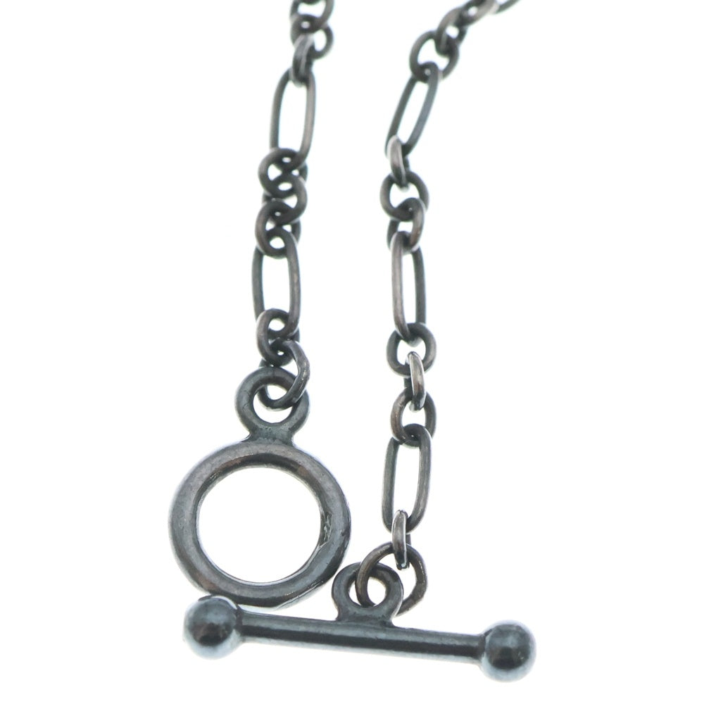 Georg Jensen(ジョージジェンセン) フラワーモチーフ ラピスラズリ チェーン ネックレス ペンダント シルバー/ブルー レディース