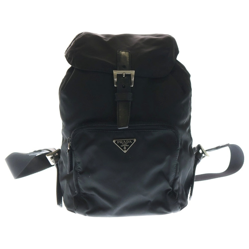 PRADA(プラダ) テスート バッグパック リュックサック ナイロン ブラック BZ5827 シルバー金具