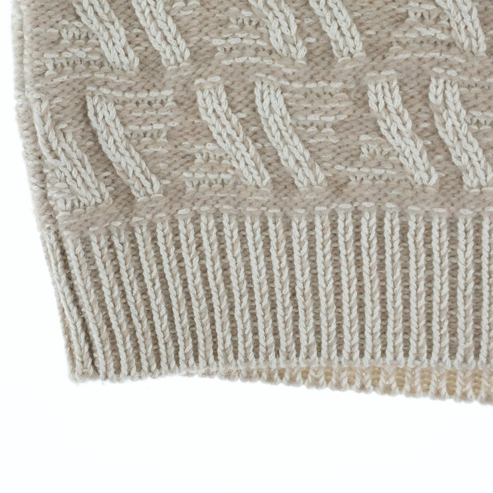 FENDI(フェンディ) スカート ホワイト カシミヤ混 FFロゴ FZQ764