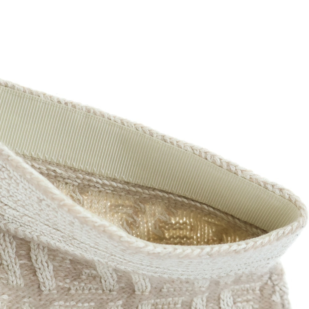 FENDI(フェンディ) スカート ホワイト カシミヤ混 FFロゴ FZQ764 レディース