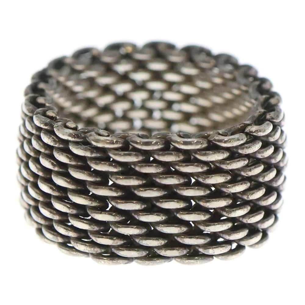 TIFFANY & Co.(ティファニー) サマセット メッシュリング 指輪 シルバー Ag925 8.2g