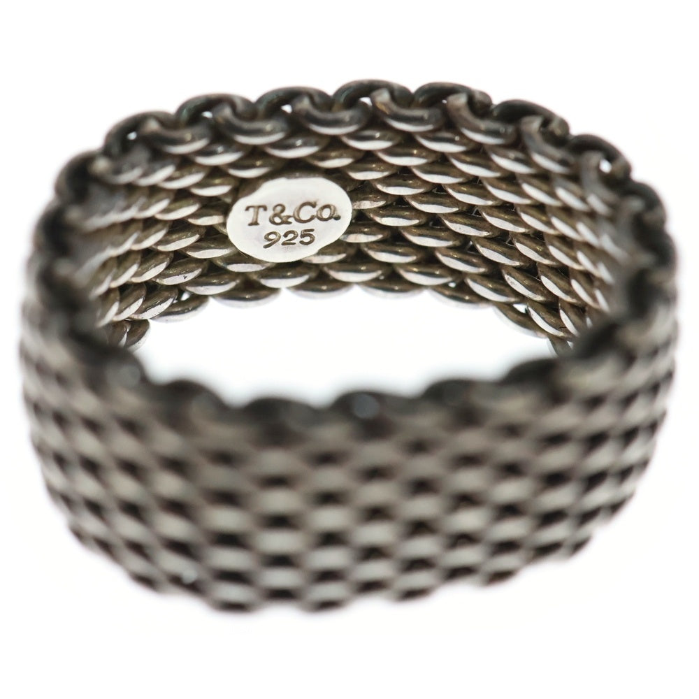 TIFFANY & Co.(ティファニー) サマセット メッシュリング 指輪 シルバー Ag925 8.2g