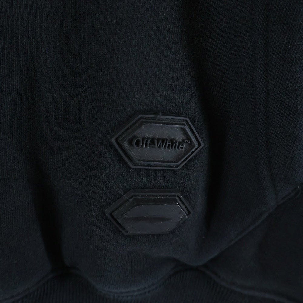 OFF-WHITE(オフホワイト) 19AW Diag Waterfall Over Hoodie ダイアグ ウォーター プルオーバープリントパーカー ブラック OMBB037E19E30015