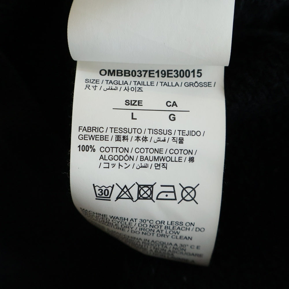 OFF-WHITE(オフホワイト) 19AW Diag Waterfall Over Hoodie ダイアグ ウォーター プルオーバープリントパーカー ブラック OMBB037E19E30015