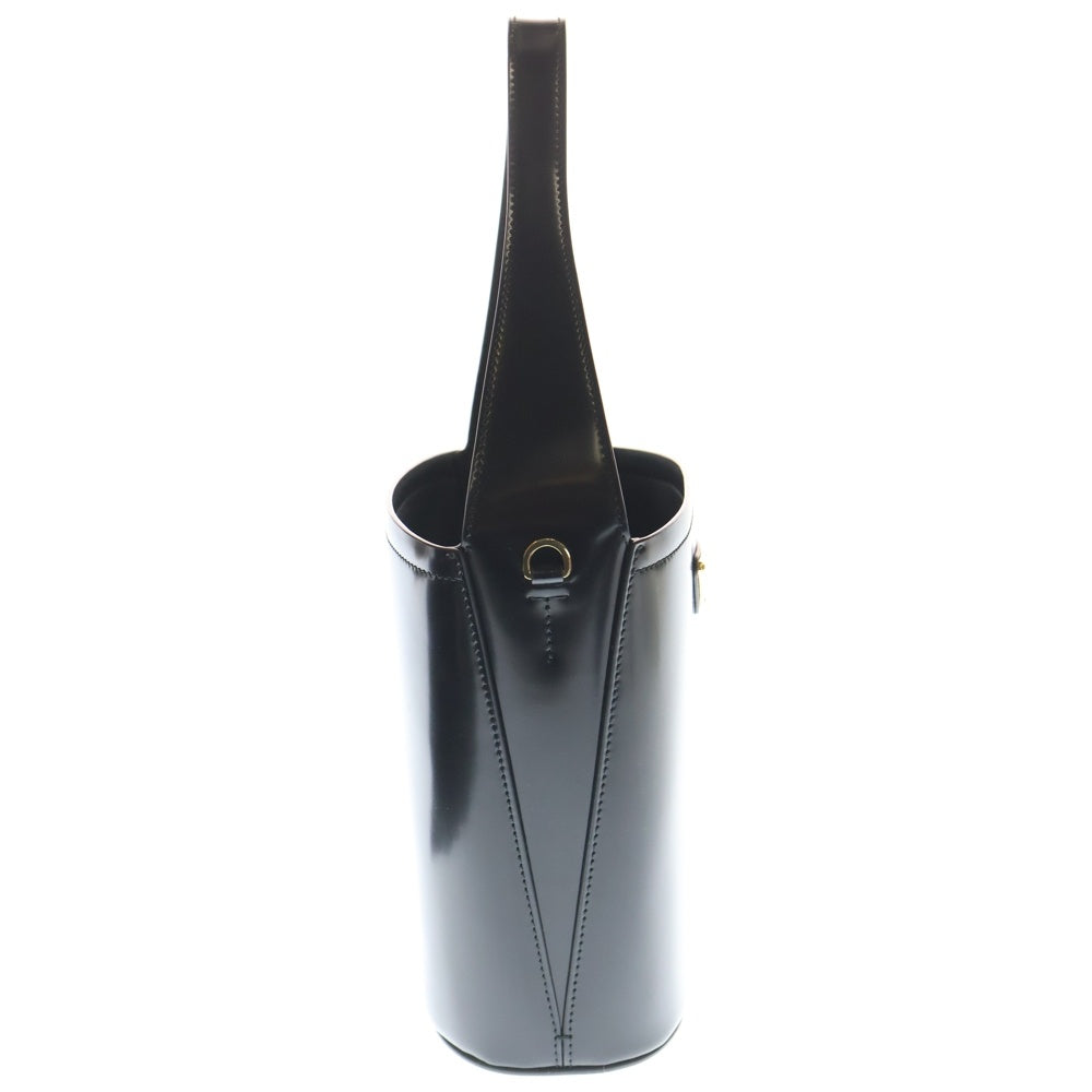 PRADA(プラダ) バケットバッグ 2WAYバッグ ハンドバッグ ショルダーバッグ ブラック レザー 1BE086 ゴールド金具 レディース