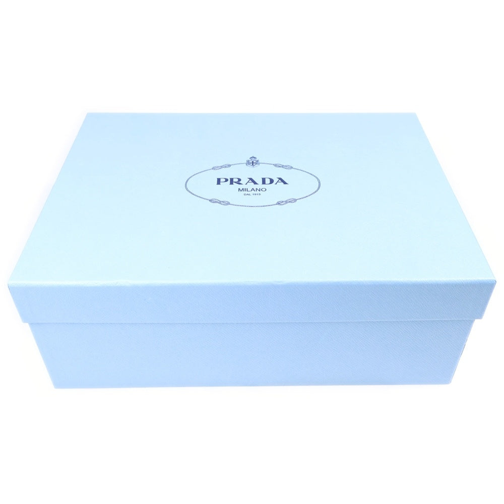 PRADA(プラダ) ポインテッド トゥ スリックバック ヒールパンプス シルバー レディース