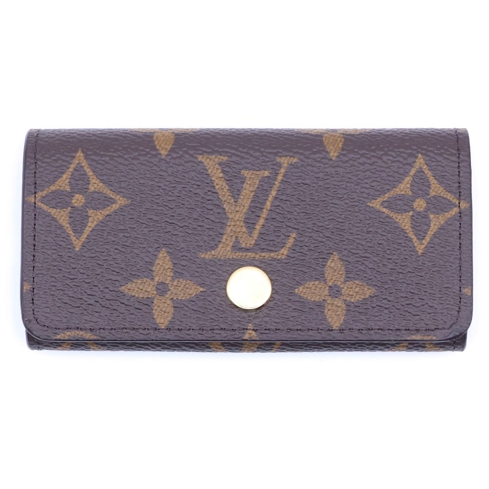 LOUIS VUITTON(ルイヴィトン) モノグラム ミュルティクレ4 キーケース ブラウン PVCレザー RFID M69517