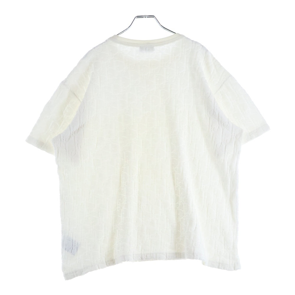 Christian Dior(クリスチャンディオール) オブリーク パイル 半袖Tシャツ ホワイト