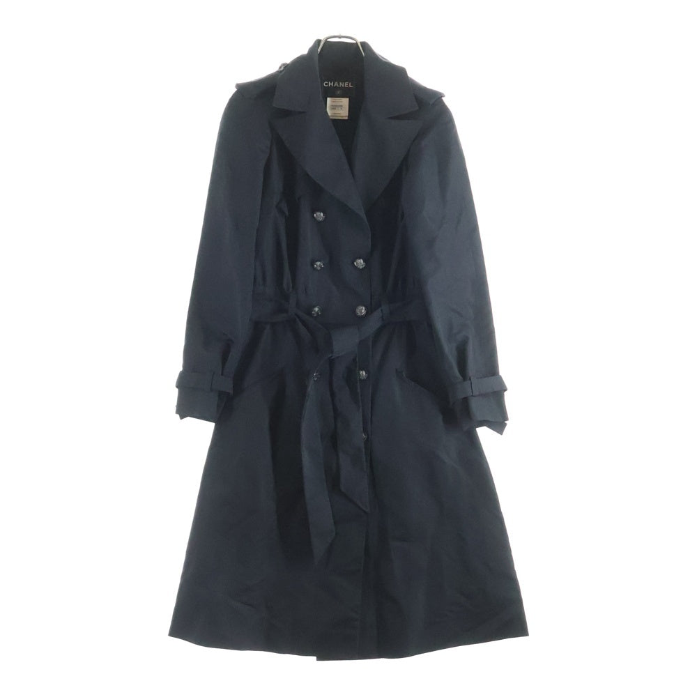 CHANEL(シャネル) シルクトレンチコート ブラック P37216V24958 レディース