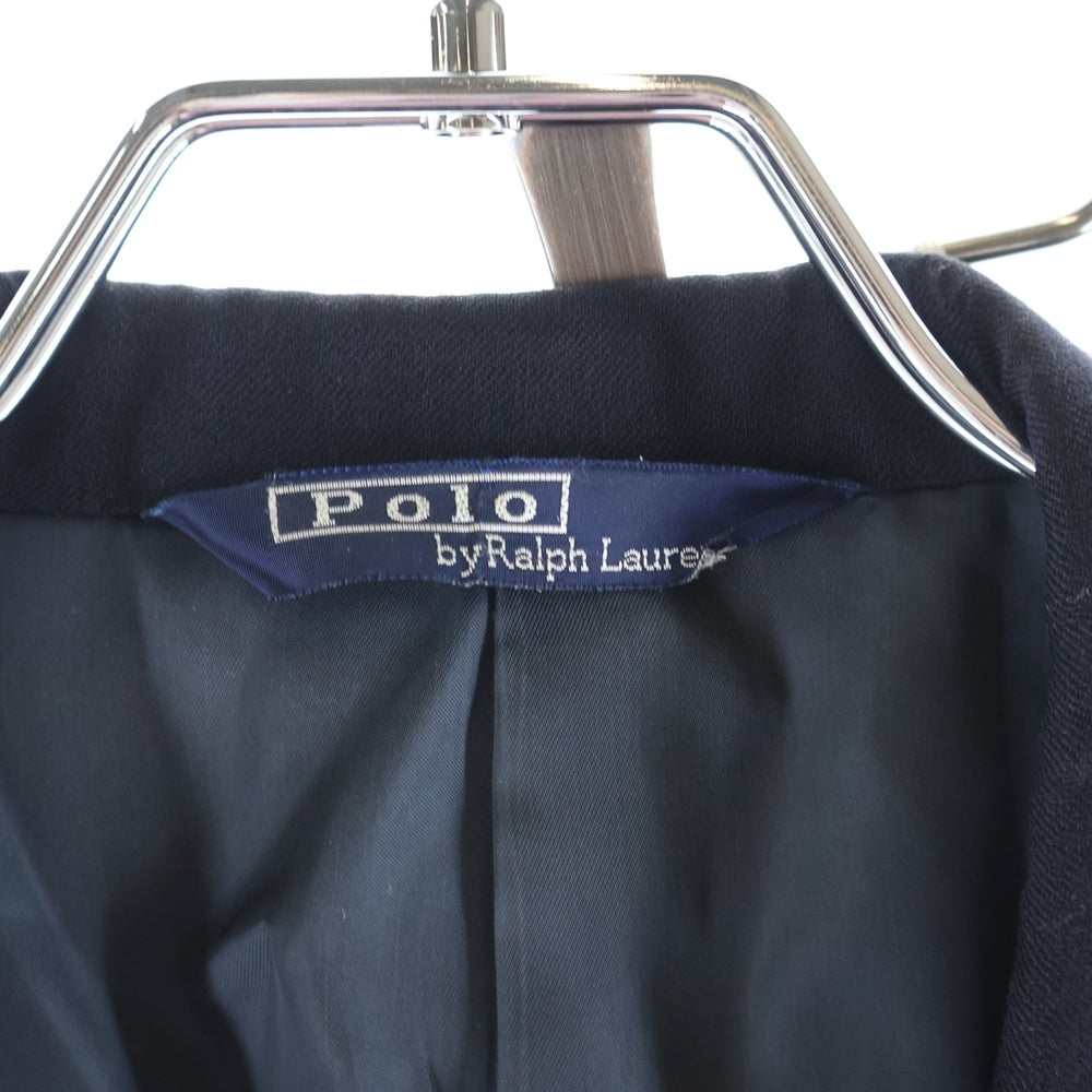 POLO RALPH LAUREN(ポロラルフローレン) セットアップスーツ ウール ダブルブレスト テーラードジャケット スラックスパンツ ネイビー