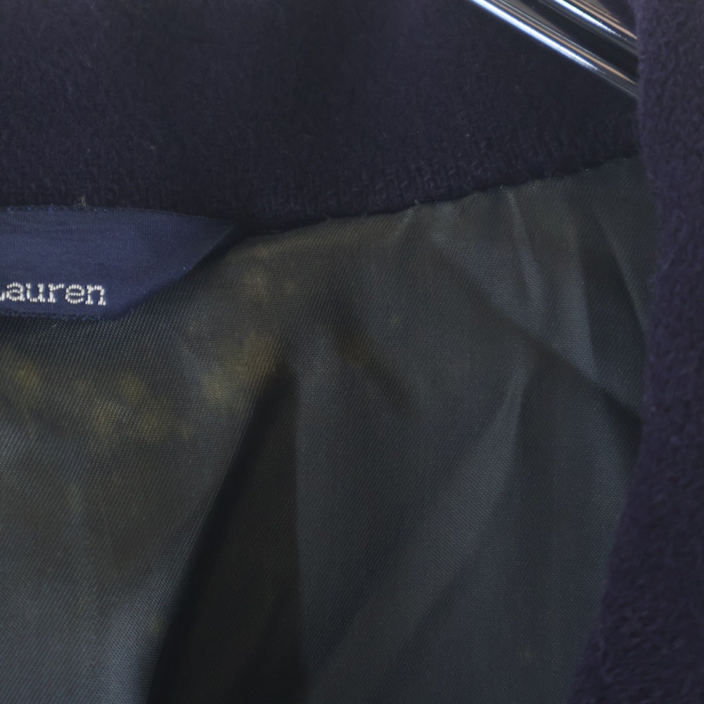 POLO RALPH LAUREN(ポロラルフローレン) ウール ダブルブレスト ロング コート パープル