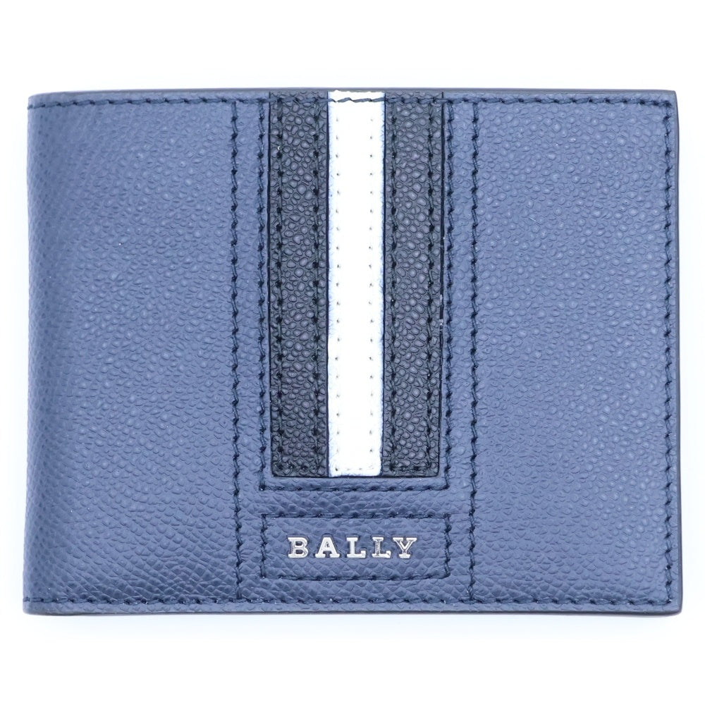 BALLY(バリー) 二つ折り財布 ネイビー レザー