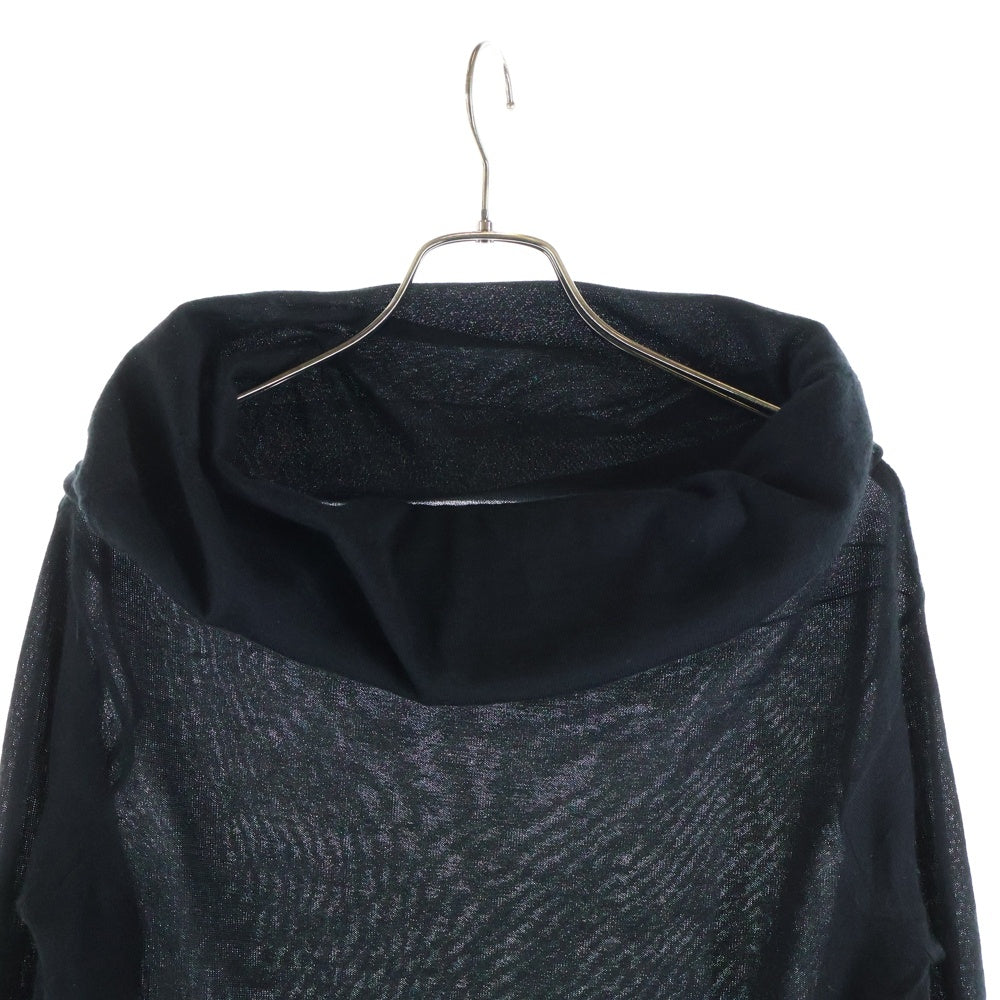JIL SANDER NAVY(ジルサンダーネイビー) AD2016 シルクウールタートルネックニットセーター ブラック レディース
