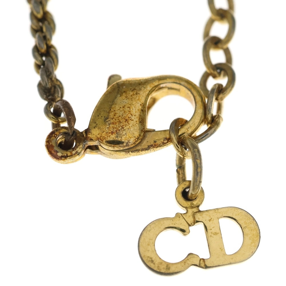 Christian Dior(クリスチャンディオール) CDロゴ ネックレス ゴールド GP アクセサリー レディース