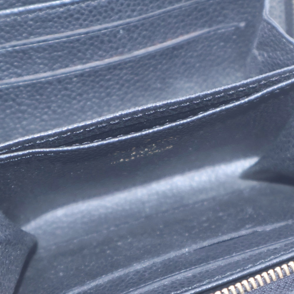 LOUIS VUITTON(ルイヴィトン) アンプラント ジッピーコインパース コンパクトウォレット コインケース 財布 ブラック ノワール レザー M60574 ゴールド金具 レディース