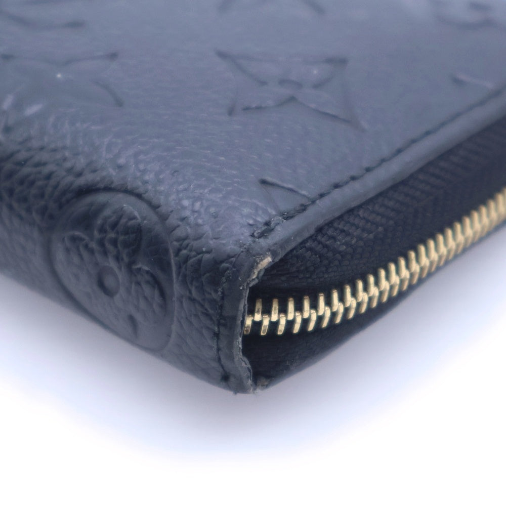 LOUIS VUITTON(ルイヴィトン) アンプラント ジッピーコインパース コンパクトウォレット コインケース 財布 ブラック ノワール レザー M60574 ゴールド金具 レディース