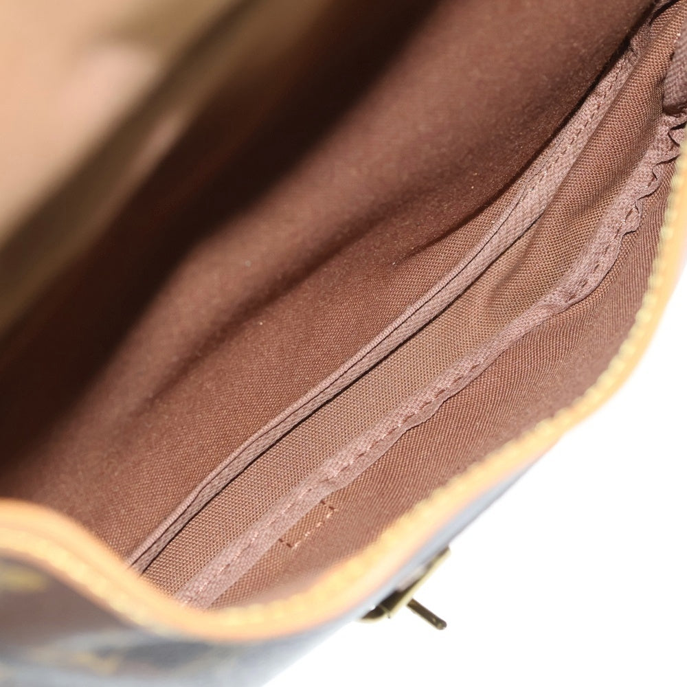LOUIS VUITTON(ルイヴィトン) ソミュール30 モノグラム PVC レザー ショルダーバッグ ブラウン M42256 レディース