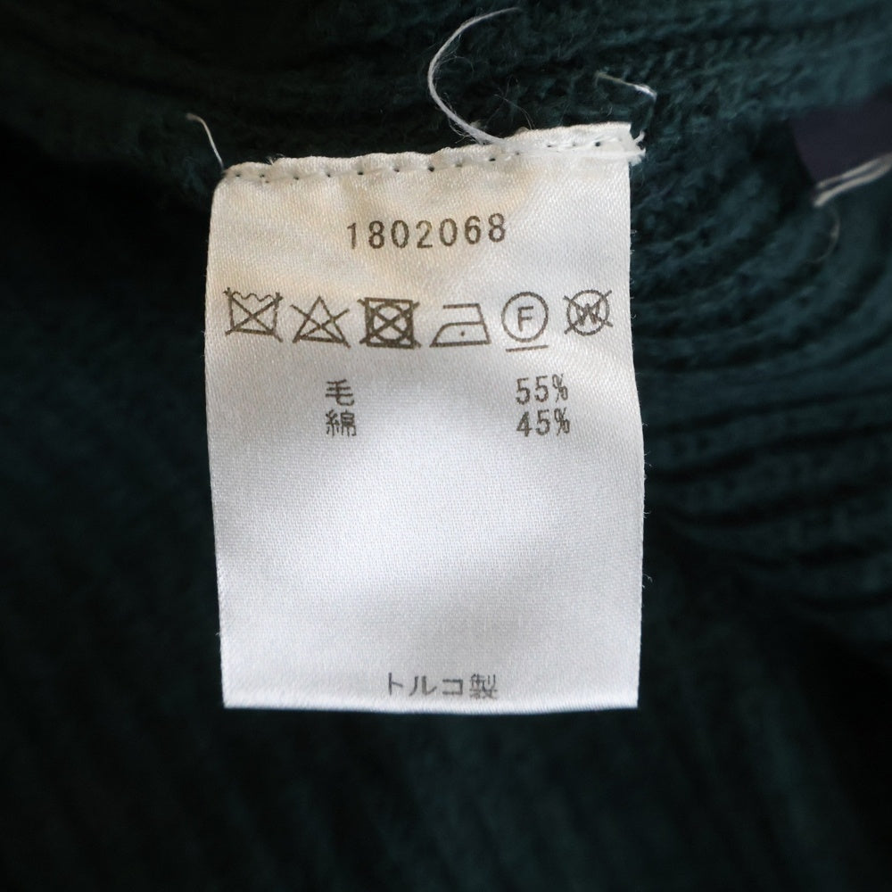 Barbour(バブアー) クルーネック ウールニットセーター グリーン 1802068
