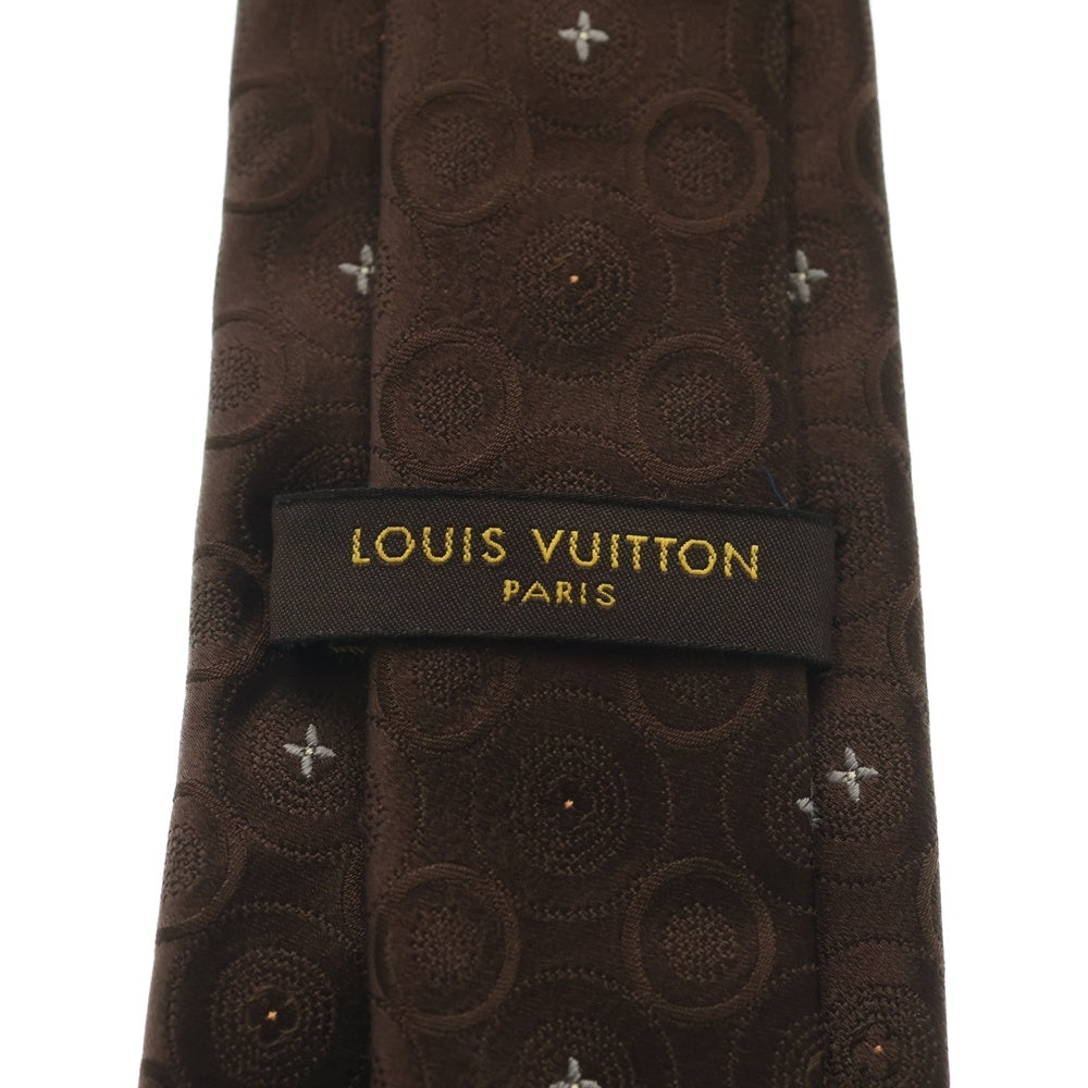 LOUIS VUITTON(ルイヴィトン) モチーフネクタイ ブラウン シルク