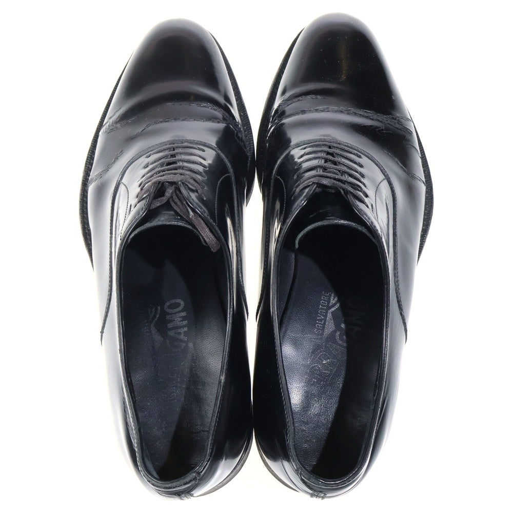 FERRAGAMO(フェラガモ) レザー ストレートチップ ドレス ビジネス シューズ ブラック