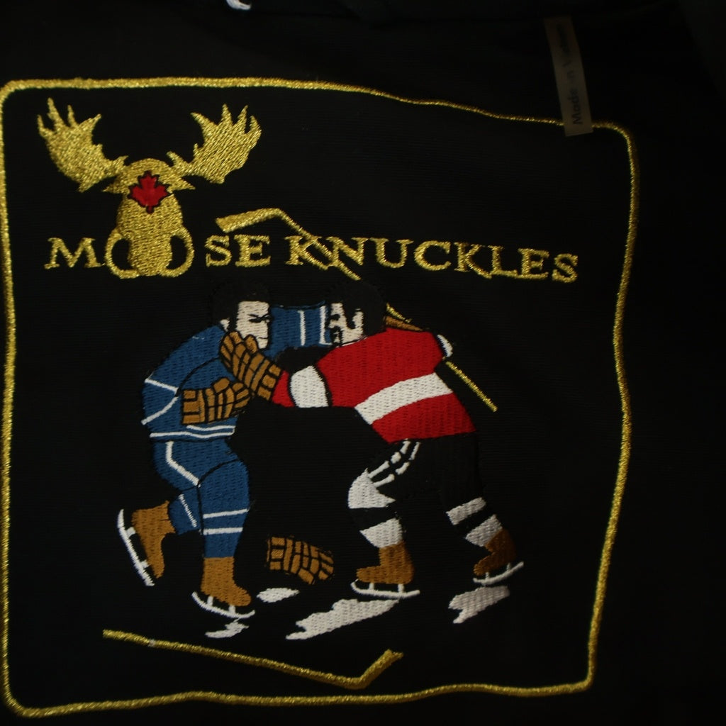 MOOSE KNUCKLES(ムースナックルズ) スターリング パーカー ファーフーデッド ジップアップ ダウンジャケット ブラック M-69836