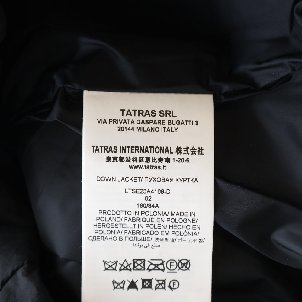 TATRAS(タトラス) BREVA ブレヴァ ノーカラー ジップアップ ダウンジャケット レディース ブラック LTSE23A4169-D