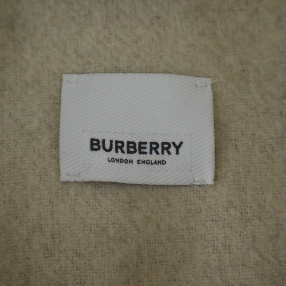 BURBERRY(バーバリー) チェック総柄 ウール ダッフルコート ベージュ/ブラウン 4558900