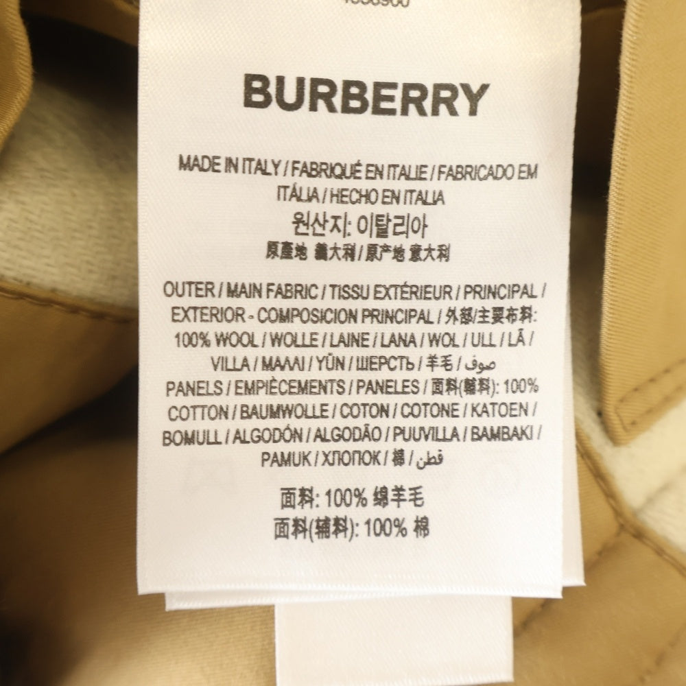 BURBERRY(バーバリー) チェック総柄 ウール ダッフルコート ベージュ/ブラウン 4558900