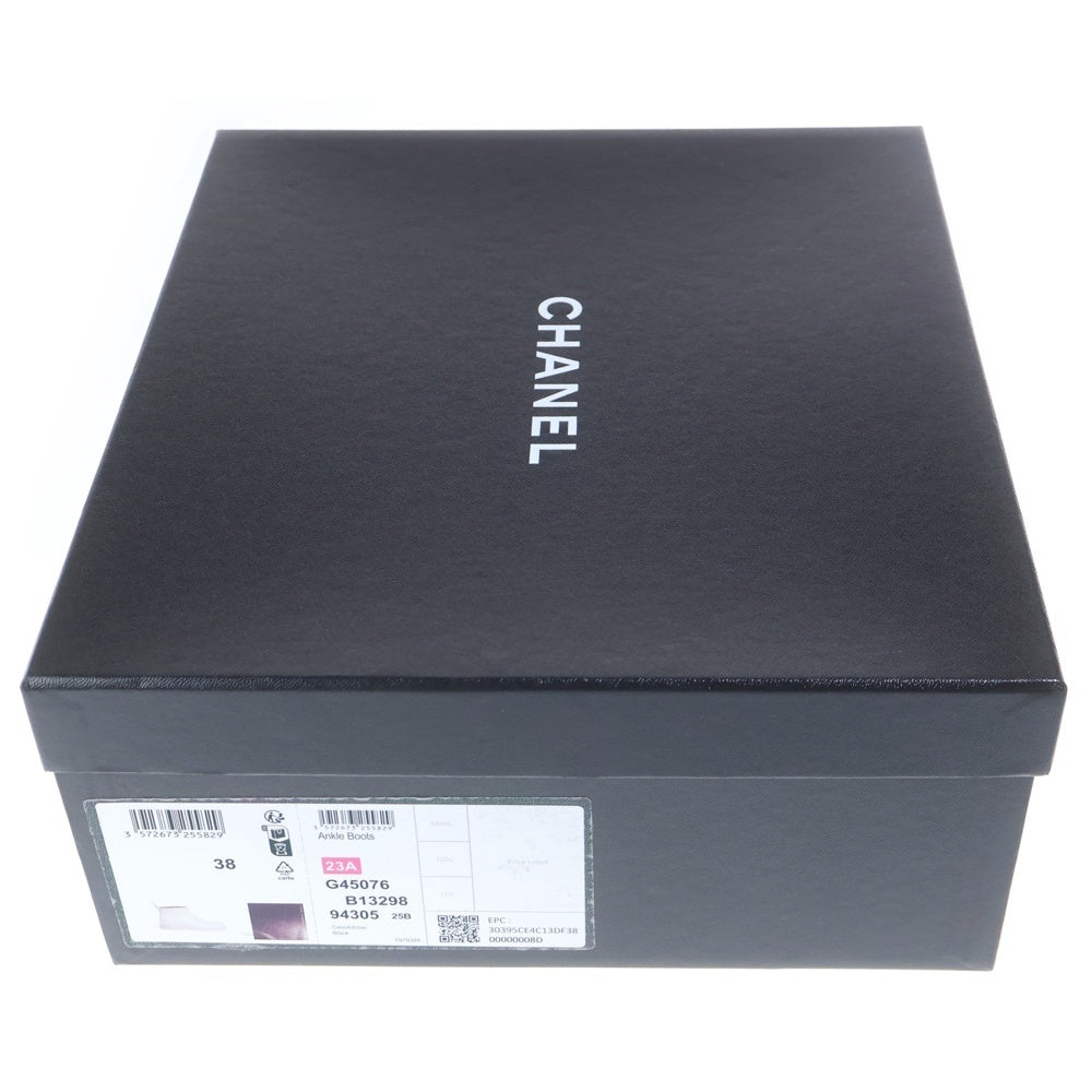 CHANEL(シャネル) ココマーク ショートレインブーツ ブラック レディース