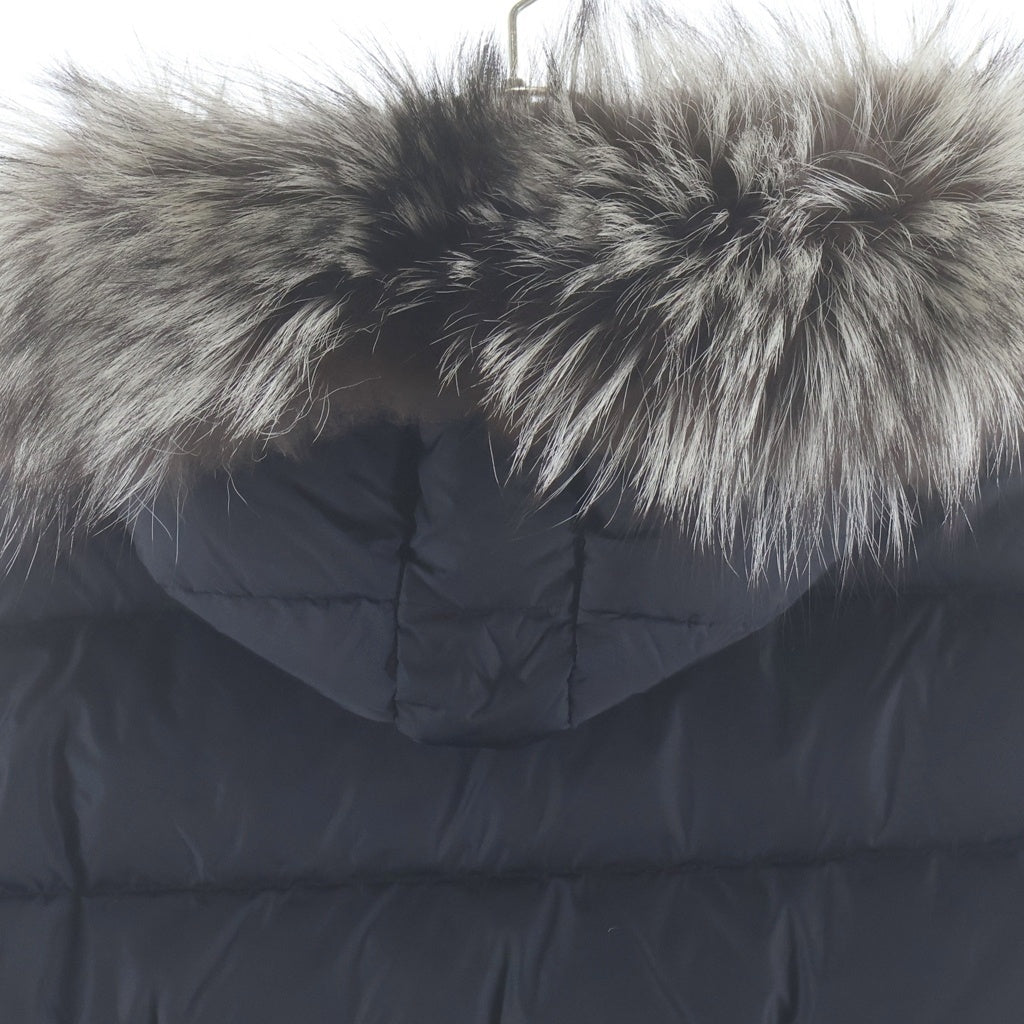 MONCLER(モンクレール) 20AW APHROTI アフロティ ファーフーデッド ダウンロング ジャケット コート ブラック F20931B51002 レディース