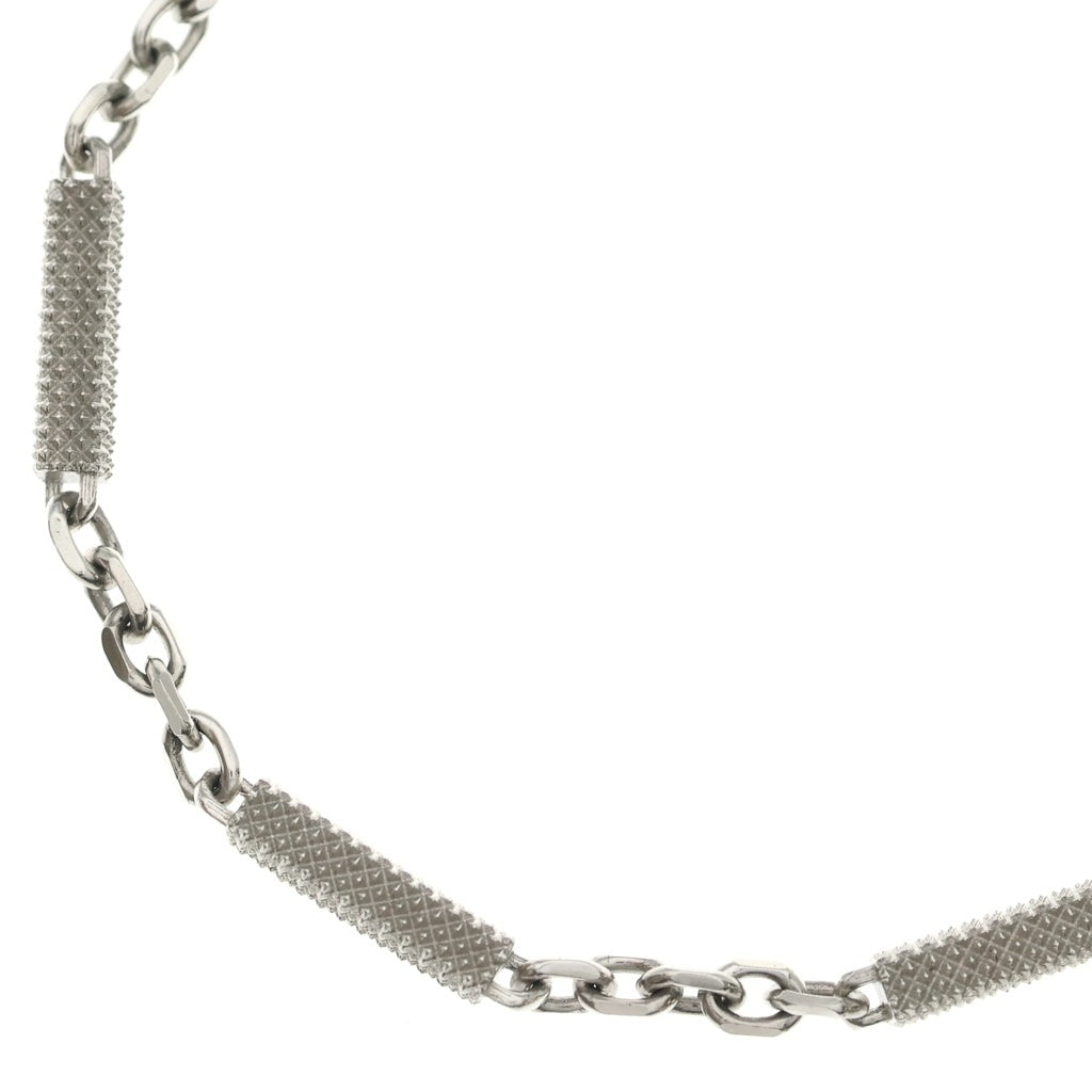BOTTEGA VENETA(ボッテガヴェネタ) ロック ネックレス ペンダント チェーン シルバー Sv925 28.6g