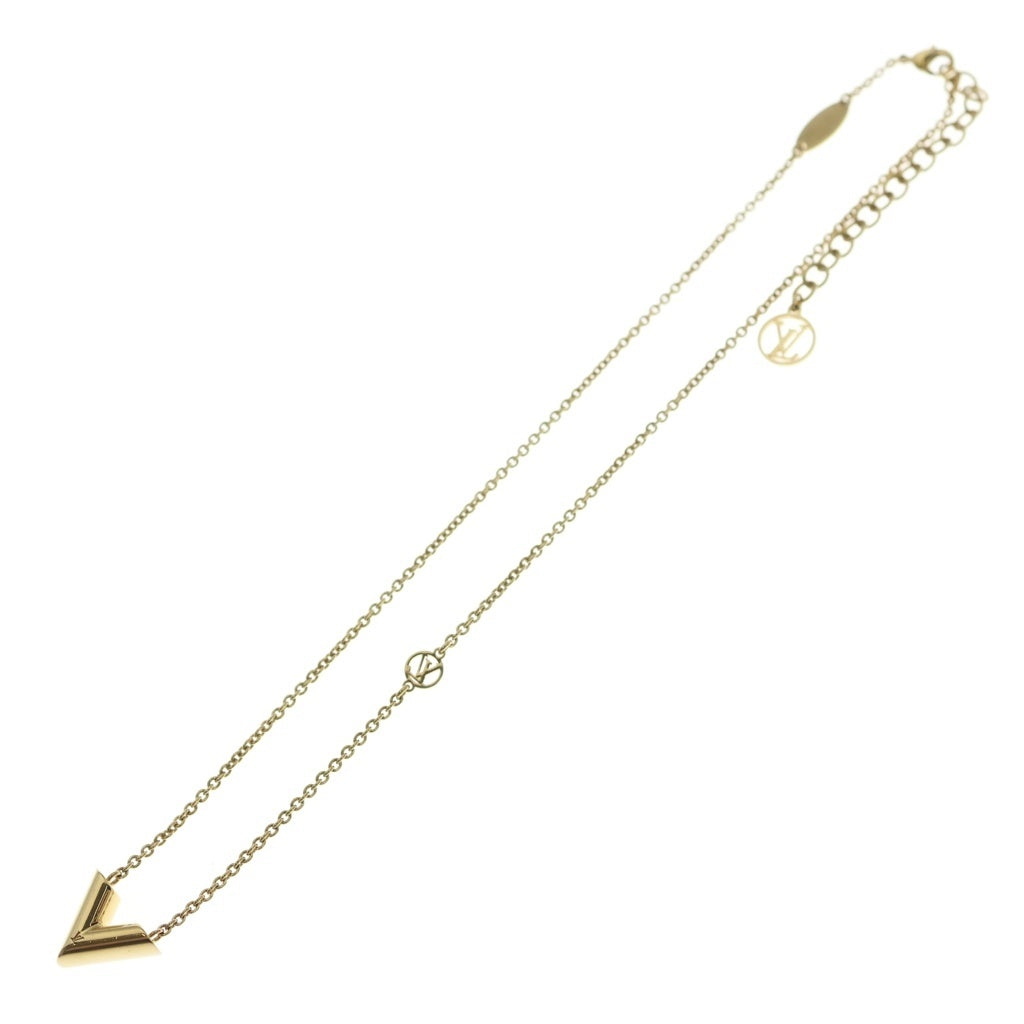 LOUIS VUITTON(ルイヴィトン) エッセンシャルV ネックレス ペンダント チェーン ゴールド GP M00857 レディース