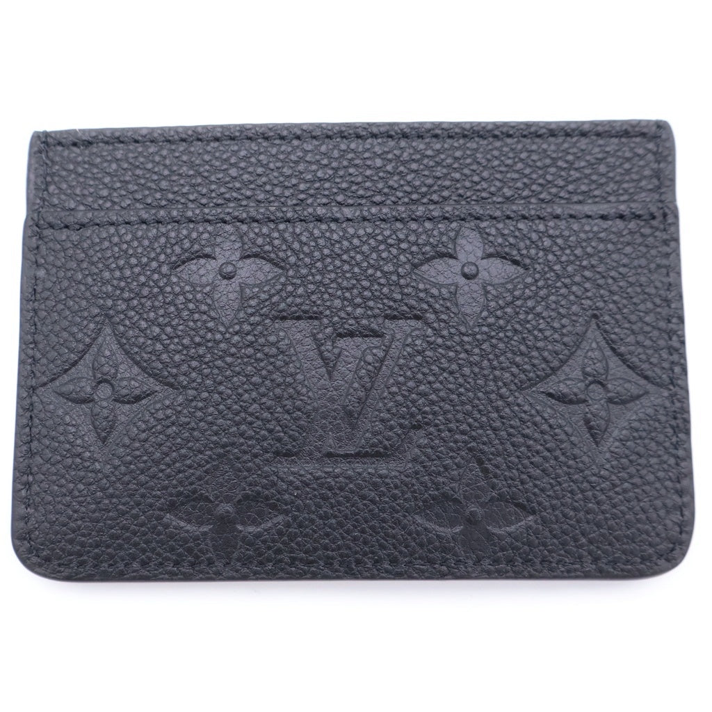 LOUIS VUITTON(ルイヴィトン) ポルトカルト サーンプル モノグラム アンプラント レザー カード パスケース ゴールド金具 ブラック M69171 レディース