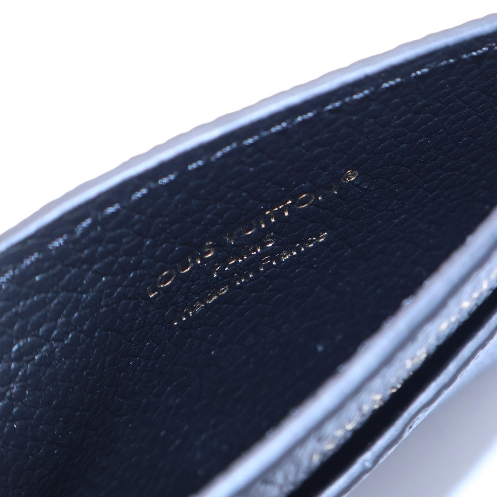 LOUIS VUITTON(ルイヴィトン) ポルトカルト サーンプル モノグラム アンプラント レザー カード パスケース ゴールド金具 ブラック M69171 レディース