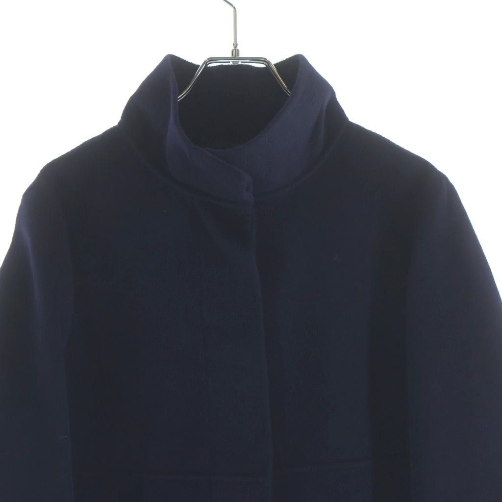 Max Mara(マックスマーラ) スタンドカラーコート アンゴラ×ウール ネイビー 36 レディース