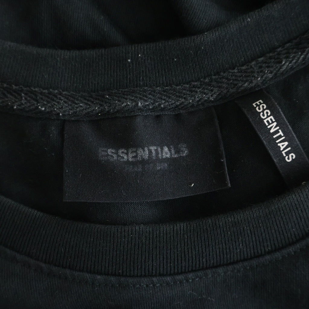 FEAR OF GOD ESSENTIALS(フィアオブゴッド エッセンシャルズ) ロゴ 半袖Tシャツ ブラック コットン S