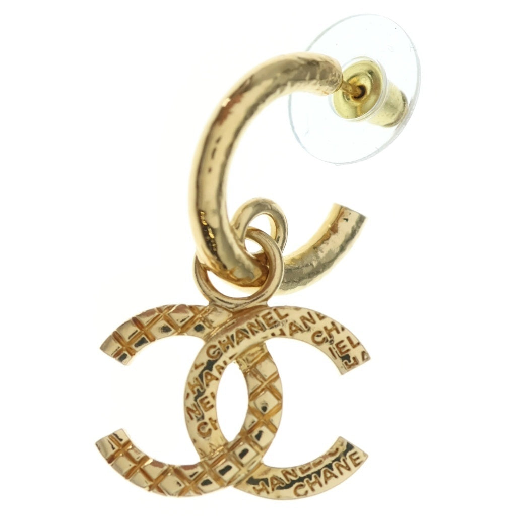 CHANEL(シャネル) ココマーク フープ ピアス 24P GP ゴールド レディース