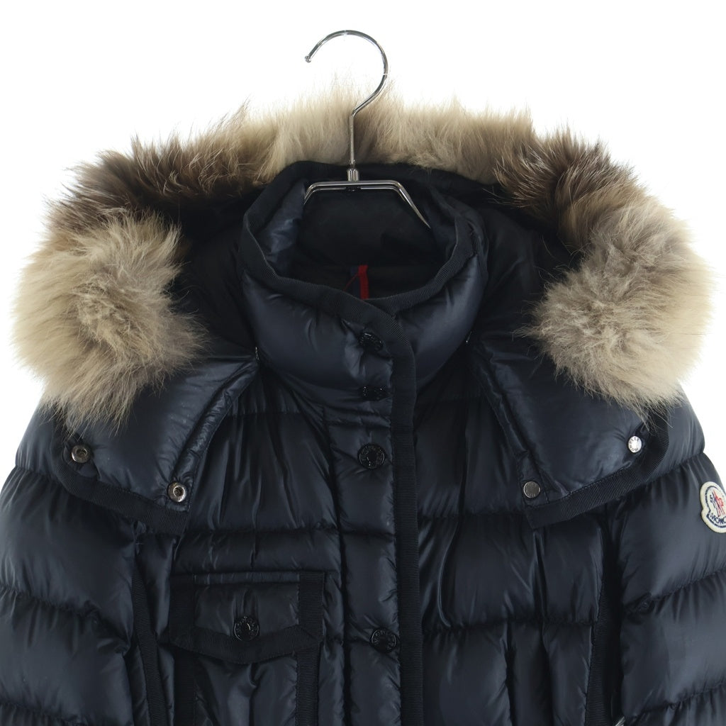 MONCLER(モンクレール) フード ナイロン ダウンジャケット ダウンコート ブラック #00 F20931C51601 レディース