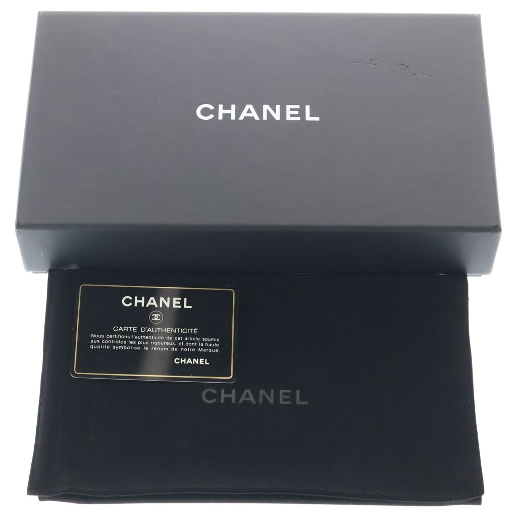 CHANEL(シャネル) CCフィリグリー ラウンドファスナー長財布 ロングウォレット ブラック レザー ゴールド金具 レディース