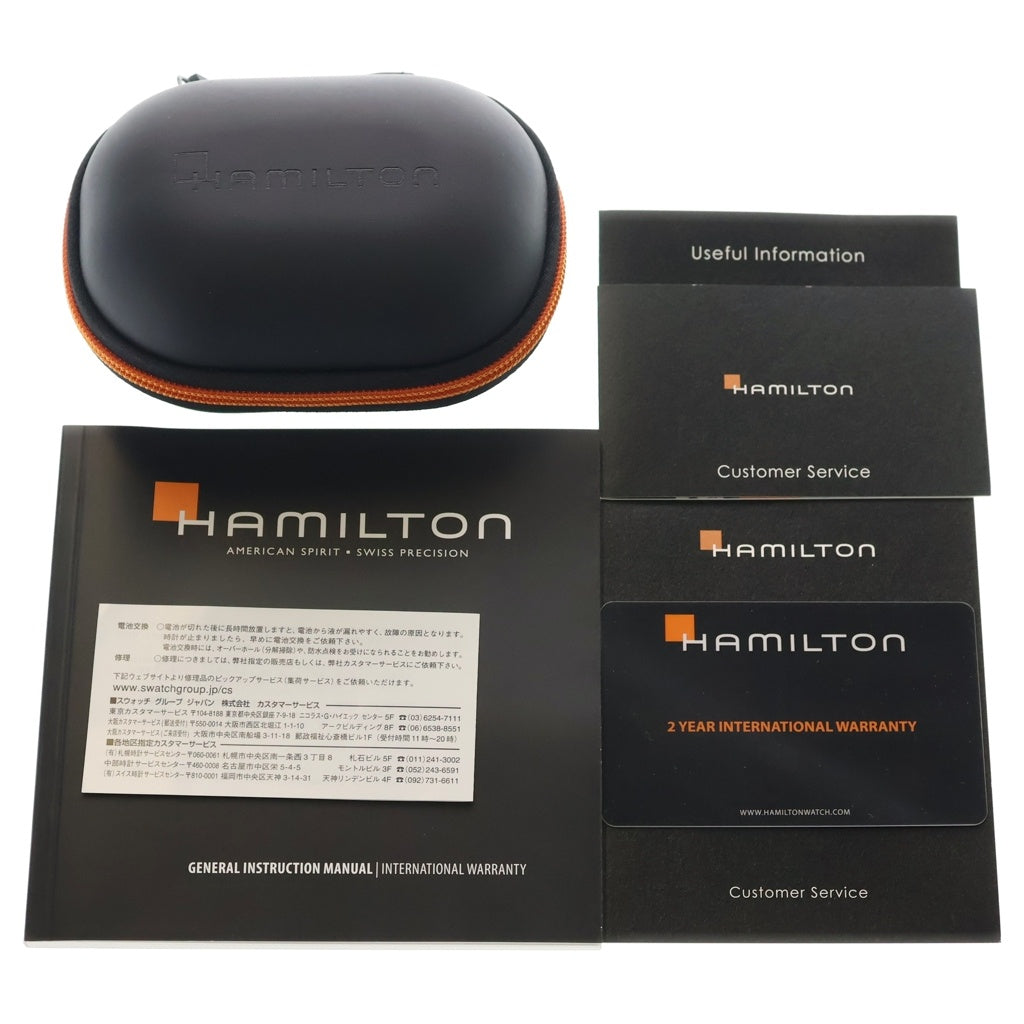HAMILTON(ハミルトン) カーキ アビエーション パイロット パイオニア SS×ナイロン ステンレス 手巻き 腕時計 H764190 黒文字盤