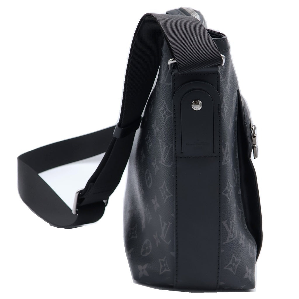 LOUIS VUITTON(ルイヴィトン) モノグラム エクリプス オディセ メッセンジャー PM ショルダーバッグ ブラック PVC M44223 シルバー金具 レディース
