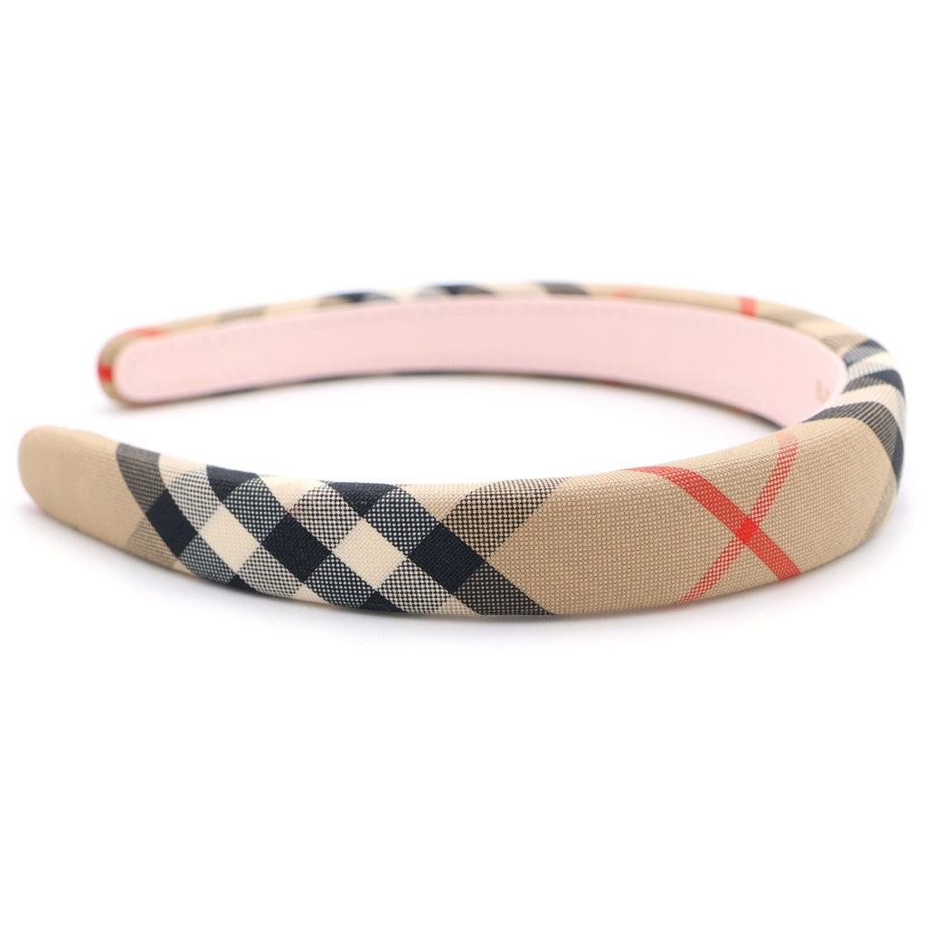 BURBERRY(バーバリー) ノバチェック カチューシャ ヘアバンド ベージュ レディース