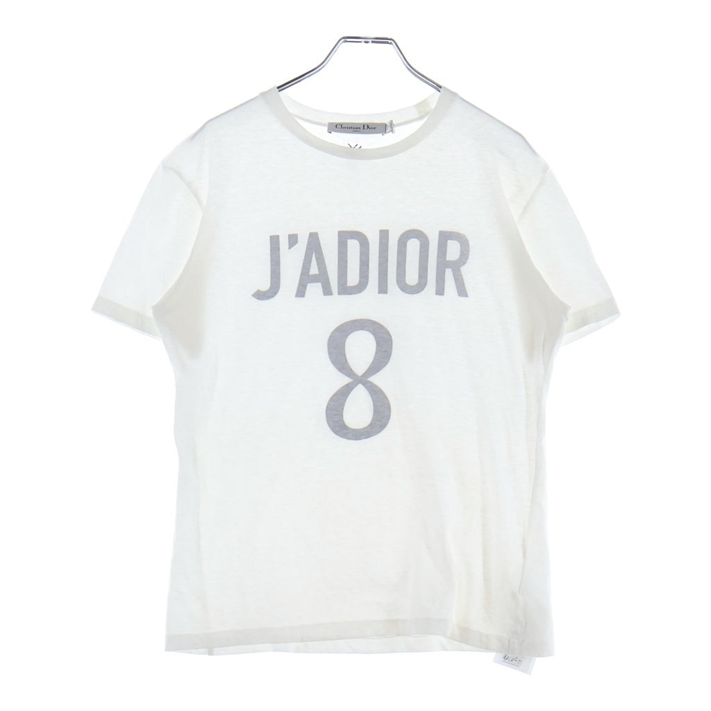 Christian Dior(クリスチャンディオール) J'ADIOR 8 ロゴ 半袖Tシャツ ホワイト #XS 843T03TC428 レディース