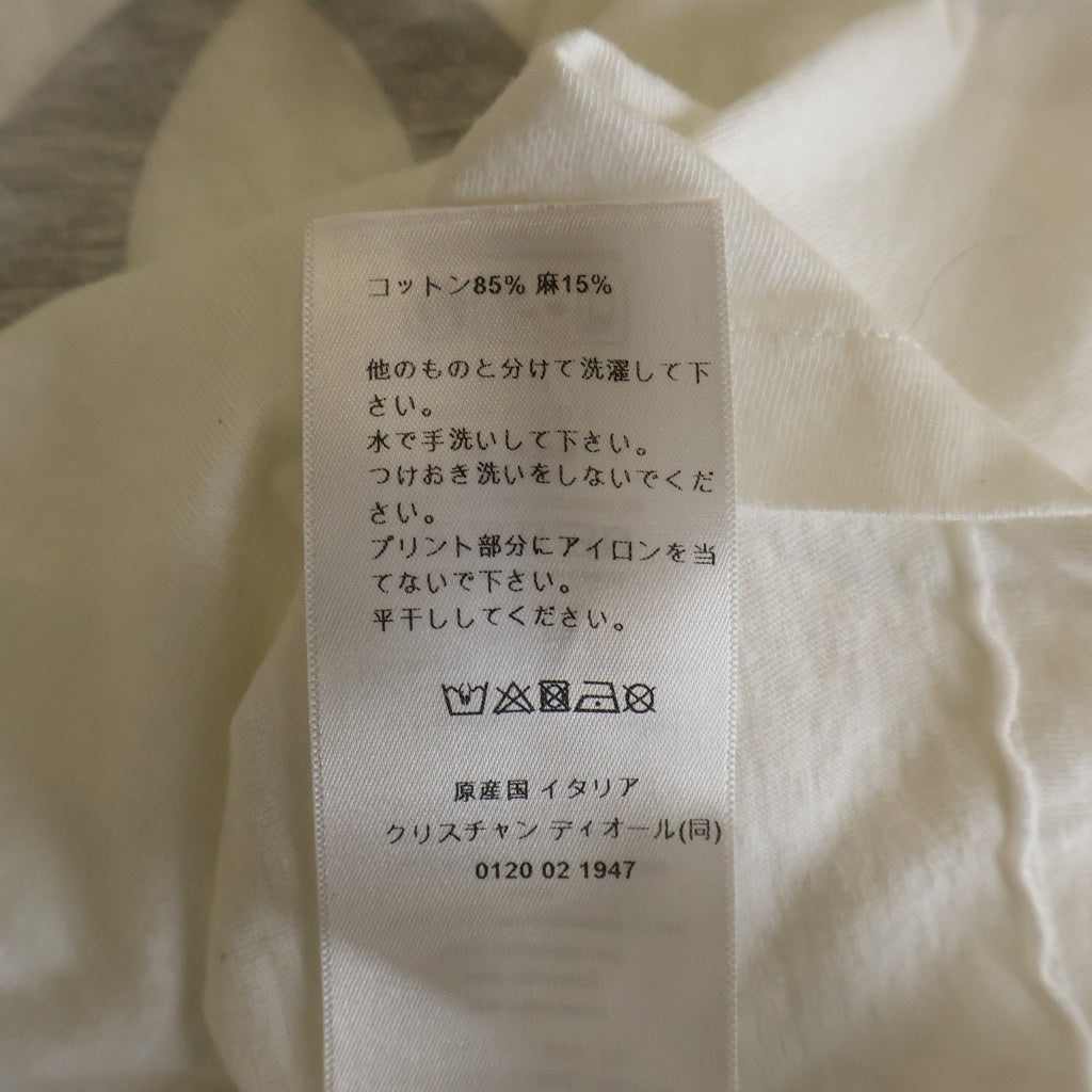 Christian Dior(クリスチャンディオール) J'ADIOR 8 ロゴ 半袖Tシャツ ホワイト #XS 843T03TC428 レディース