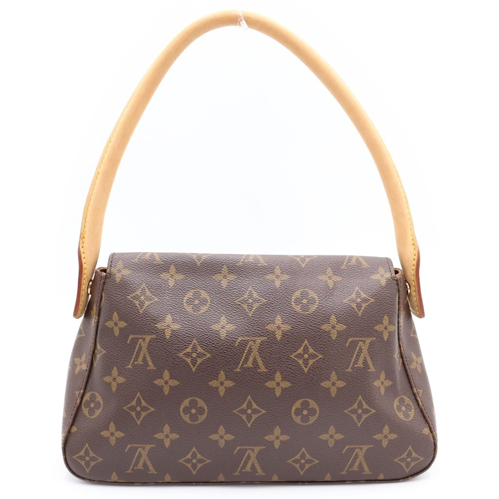 LOUIS VUITTON(ルイヴィトン) ミニルーピング ワンショルダー ハンドバック モノグラム PVC レザー ブラウン M51147 レディース
