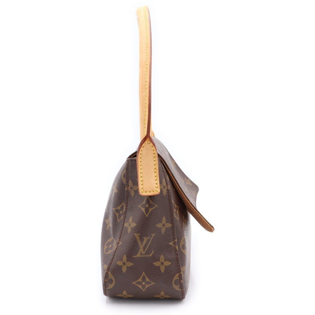 LOUIS VUITTON(ルイヴィトン) ミニルーピング ワンショルダー ハンドバック モノグラム PVC レザー ブラウン M51147 レディース