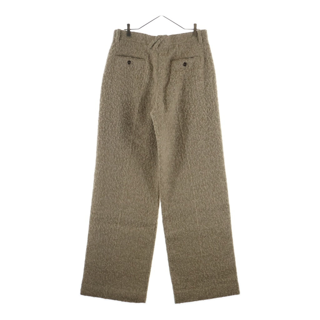 BURBERRY(バーバリー) ウール ピリング ワイド ストレート スラックスパンツ ベージュ 8098027