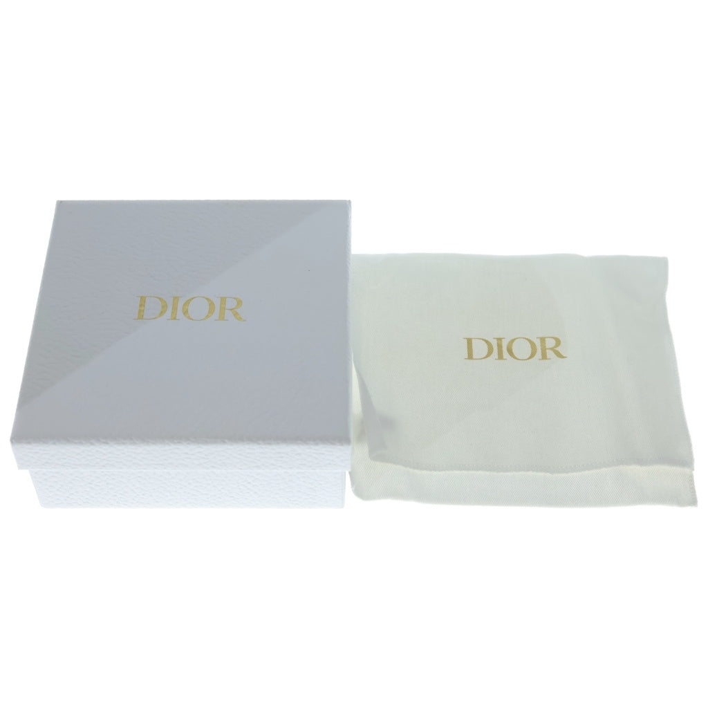 Christian Dior(クリスチャンディオール) カロラベンダー ハート ポーチ カードケース フラグメントケース ホワイト レザー S5177UNID ゴールド金具 レディース