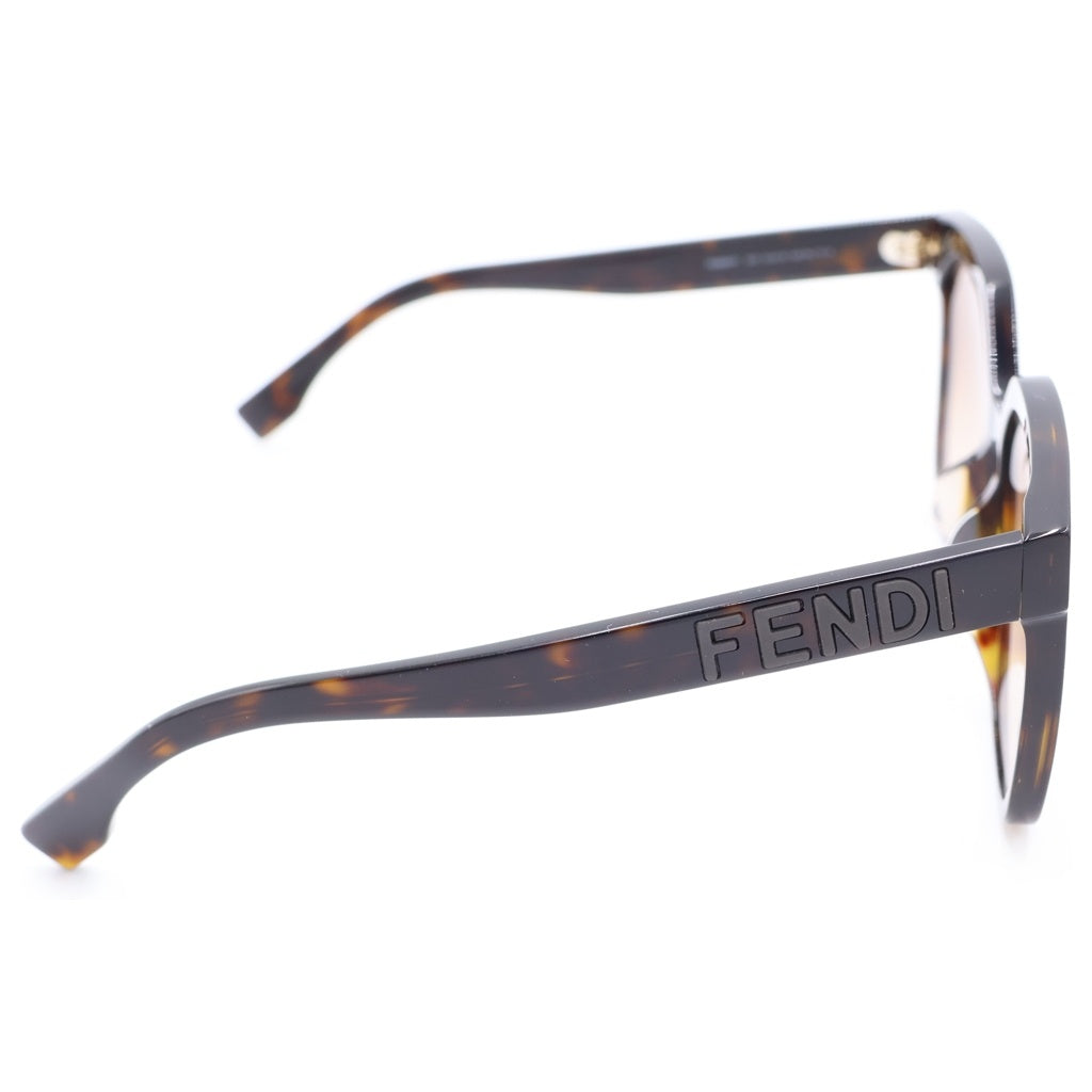 FENDI(フェンディ) サイドロゴ グラデーションカラーレンズ サングラス アイウェア メガネ 眼鏡 ブラウン FE40007F