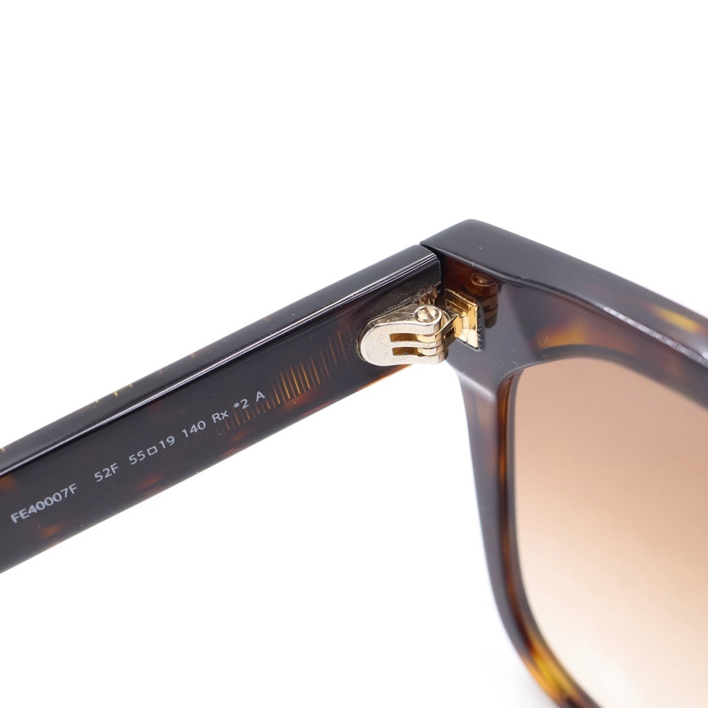 FENDI(フェンディ) サイドロゴ グラデーションカラーレンズ サングラス アイウェア メガネ 眼鏡 ブラウン FE40007F